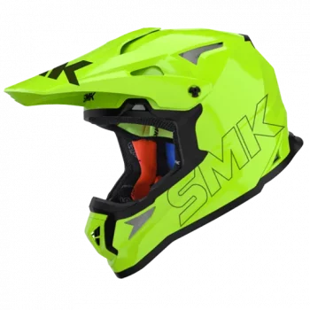 SMK Allterra Unicolour Off road Hi Viz Green Helmet HV420