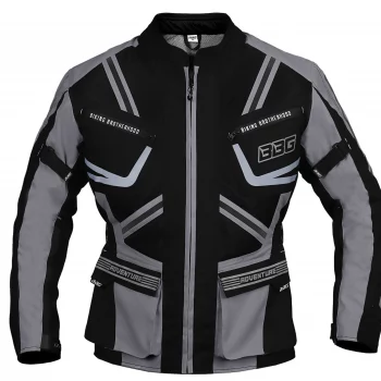 BBG Indiana Adventure Grey Riding Jacket with chest guard
