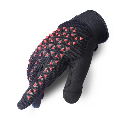 BBG Motocross Black Red Riding Gloves 4