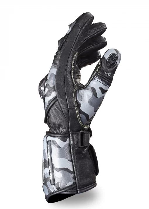 BBG Racer Black Camo Riding Gloves 4