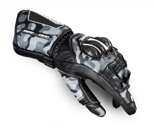 BBG Racer Black Camo Riding Gloves 5