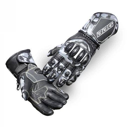 BBG Racer Black Camo Riding Gloves