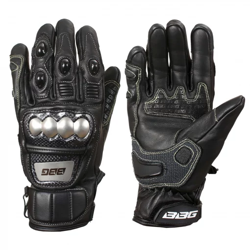 BBG Semi Gauntlet Leather Riding Gloves 2