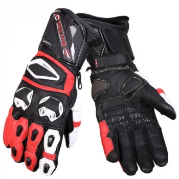 BBG Snell RaceTech Black Red Riding Gloves