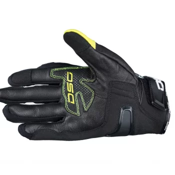 DSG Carbon X Black Yellow Fluo Riding Gloves 2