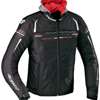 IXON Dual MS Textile Black White Red Riding Jacket