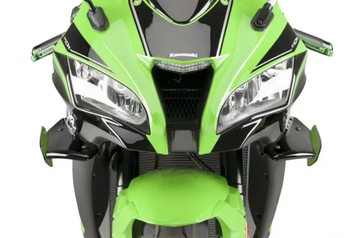 Puig Green Downforce Wing Spoiler for Kawasaki ZX10R 2016 20