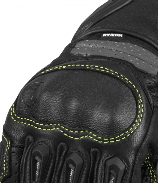 Rynox Storm Evo 3 Black Fluorescent Green Riding Gloves 4