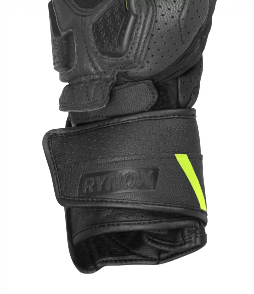Rynox Storm Evo 3 Black Fluorescent Green Riding Gloves 9