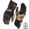 Rynox Storm Evo 3 Black Sand Brown Riding Gloves