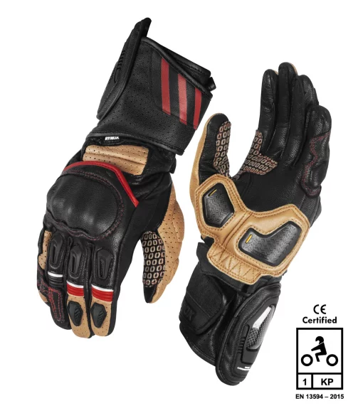 Rynox Storm Evo 3 Black Sand Brown Riding Gloves