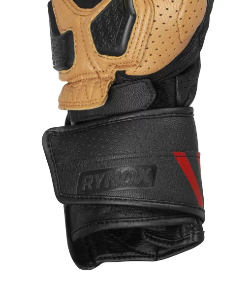 Rynox Storm Evo 3 Black Sand Brown Riding Gloves 9