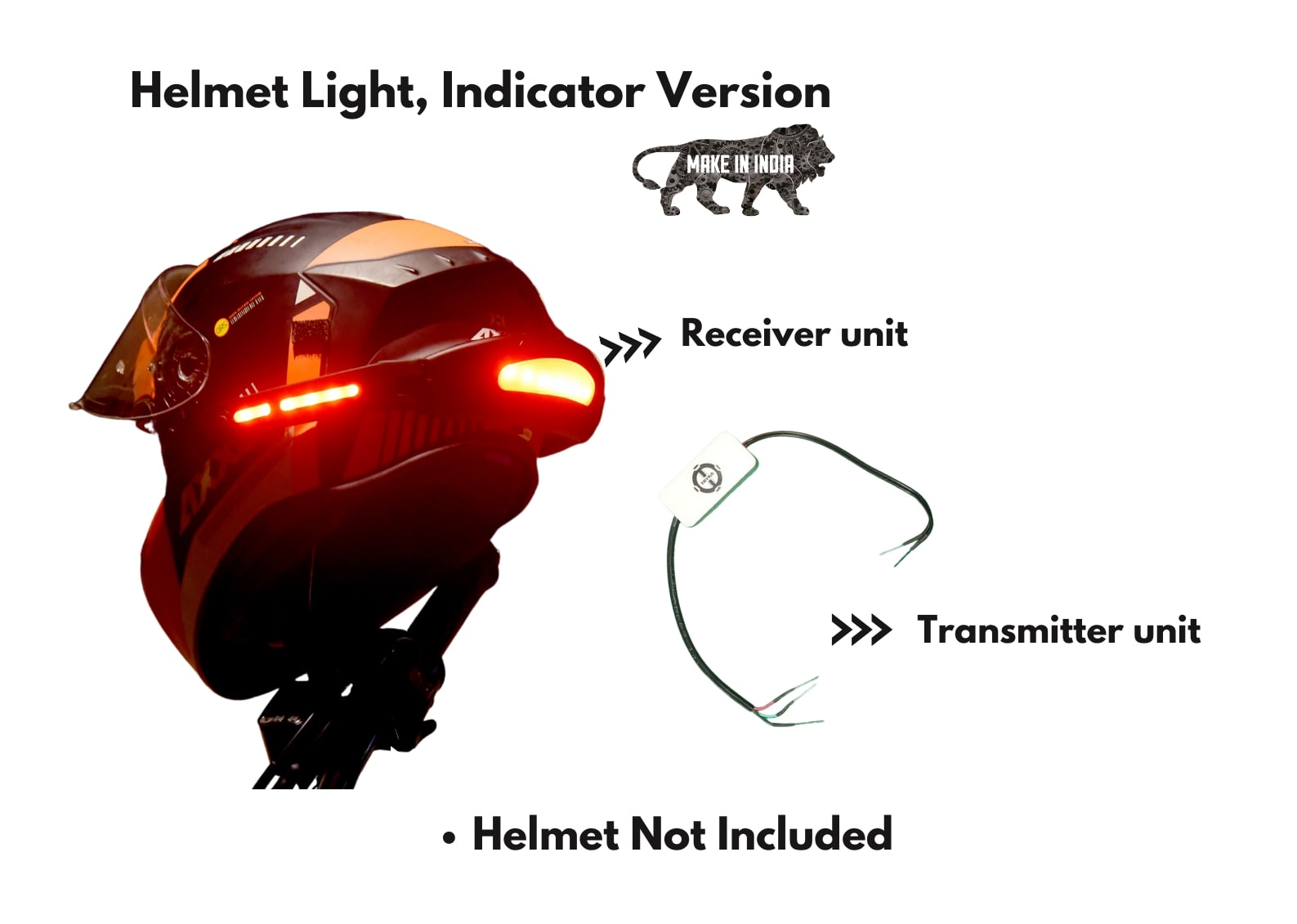 Tryka Gears Pharos Helmet Light - Indicator Version - Image 3