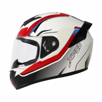 XPOD Speedy White Red Full Face Helmet N2