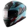 AXOR Apex Turbine Gloss Black Blue Full Face Helmet 3