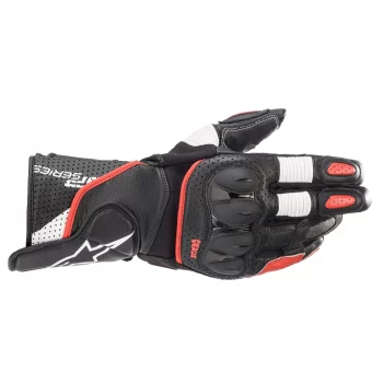 Alpinestars SP2 V3 Black White Bright Red Riding Gloves