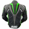 BBG Grand Prix Race Hump Black Fluorescent Green Riding Jacket 3