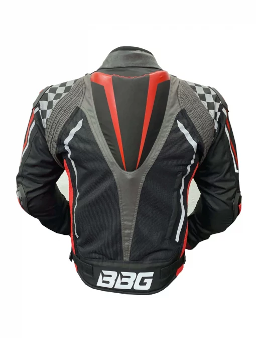 BBG Grand Prix Race Hump Black Red Riding Jacket 3