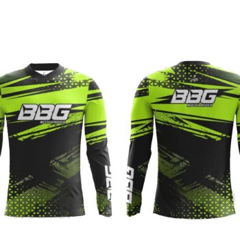 BBG Motocross Black Neon Riding Jersey