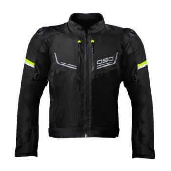 DSG AIRE Black Yellow FLuo Riding jacket