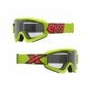 EKS Flat Out Fluorescent Yellow Goggles Clear Lens