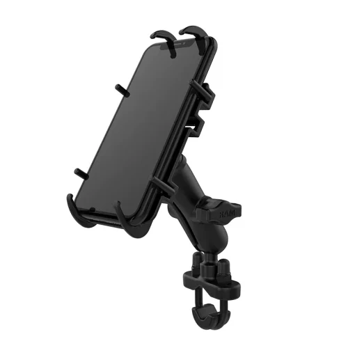 RAM Mounts Quick Grip Phone Mount with Handlebar U Bolt Base 4
