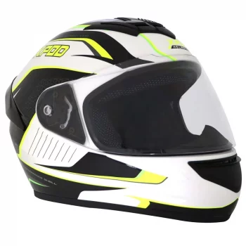 TVS Racing Dyamic Dual Tone White Helmet