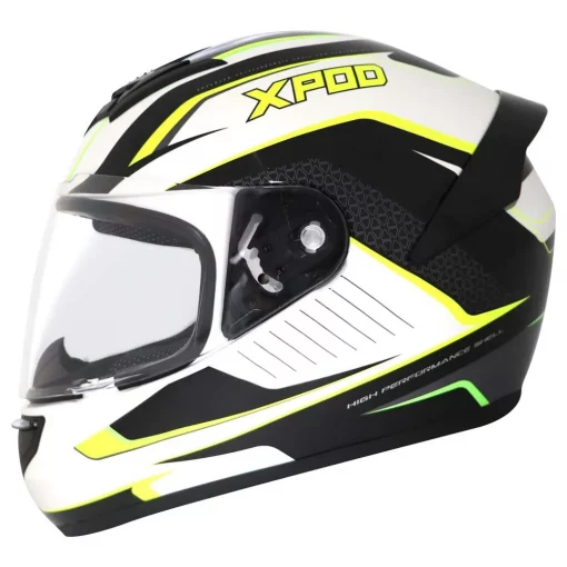 TVS Racing Dyamic Dual Tone White Helmet 5