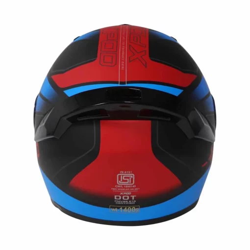 TVS Racing XPOD Dual Tone Blue Red Helmet 6