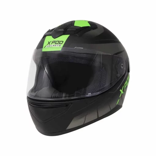 TVS Racing XPOD Dual Tone Neon Grey Helmet 2
