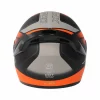 TVS Racing XPOD Dual Tone Orange Grey Helmet 6