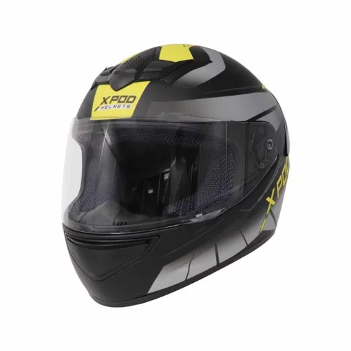 TVS Racing XPOD Dual Tone Yellow Grey Helmet 2