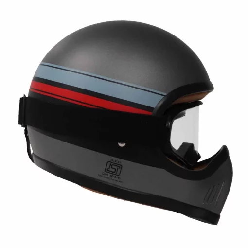 TVS Uber Avenue Grey Riding Helmet 3