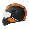 TVS Uber Black Orange Riding Helmet 3