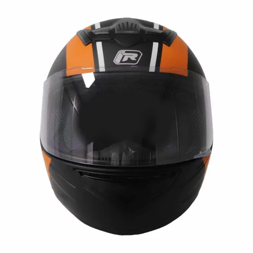 TVS Uber Black Orange Riding Helmet 4