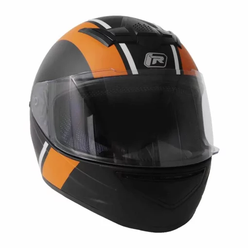 TVS Uber Black Orange Riding Helmet