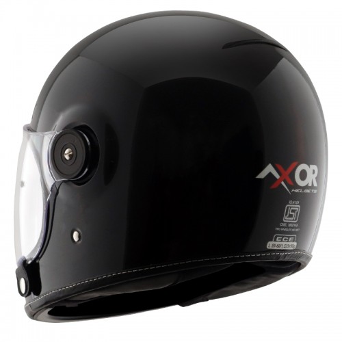 AXOR Brute Solid Gloss Black Full Face Helmet 4