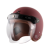 AXOR Jet Matt Chestnut Red Open Face Helmet