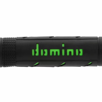 Domino Road Racing Black Green Motorcycle Grips