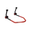 LV8 U Stand Rear Paddock Stand Black Red Rubber Cursors