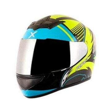 AXOR RAGE RR3 Gloss Black Fluroscent Yellow Full Face Helmet