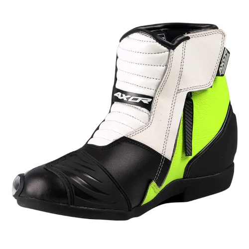 Axor Slicks Black Neon Green Riding Boots 2