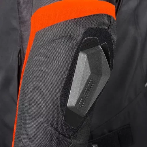 DSG Race Pro V2 Orange Fluo Black Riding Jacket 6