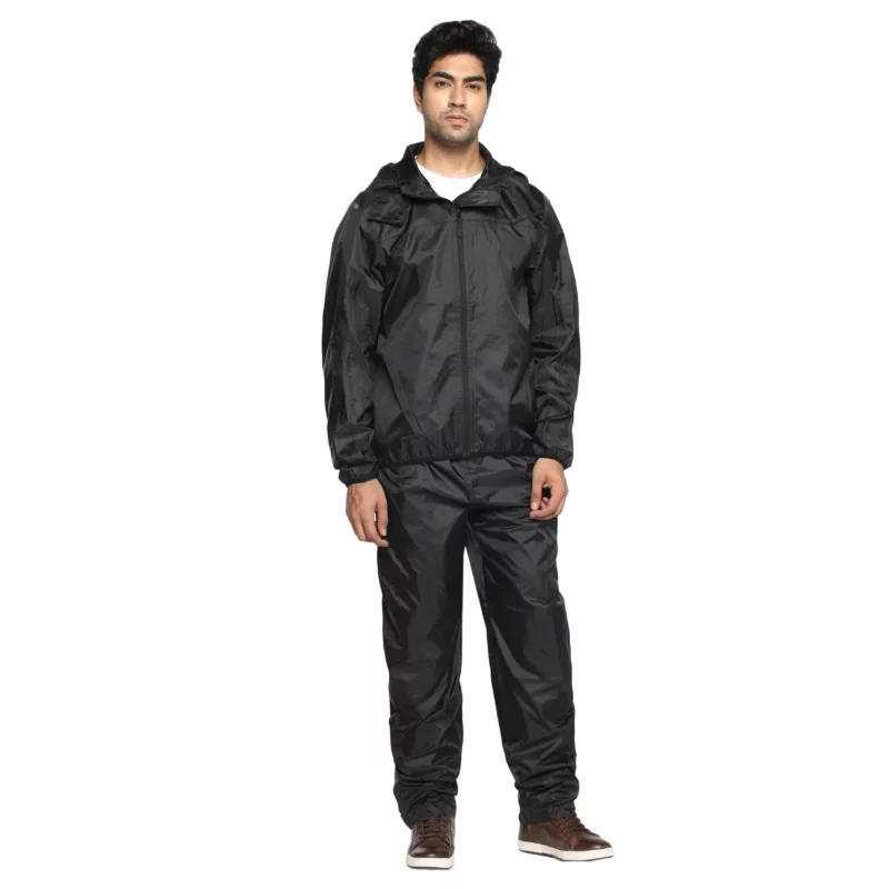 Royal Enfield Black Monsoon Rain Suit 1