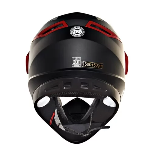 Royal Enfield Escapade Black Red Full Face Helmet 6