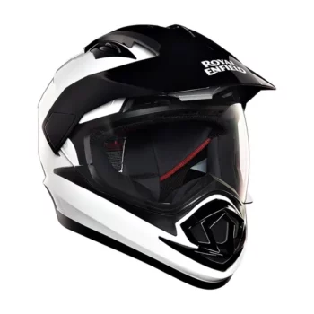 Royal Enfield Escapade White Black Full Face Helmet