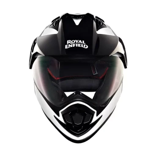 Royal Enfield Escapade White Black Full Face Helmet 7