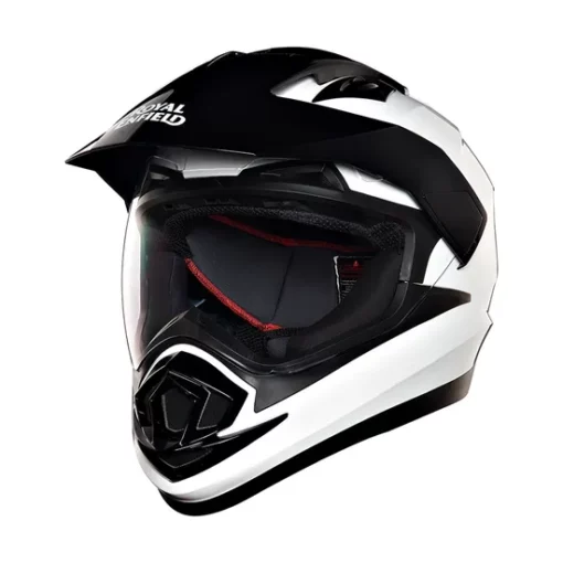 Royal Enfield Escapade White Black Full Face Helmet 9