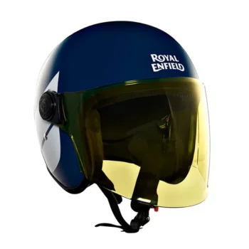 Royal Enfield Hunter Copter Lagoon Blue Open Face Helmet