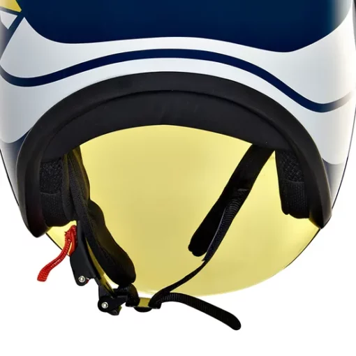 Royal Enfield Hunter Copter Lagoon Blue Open Face Helmet 7